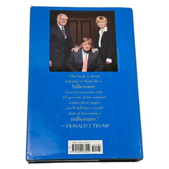 Trump Think Like A Billionaire Book HC DJ 2004 First Edition President USA - Picture 9 of 10